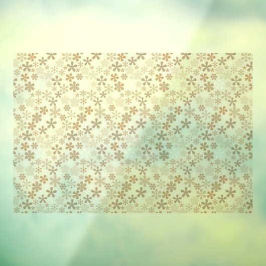 Daisy Flowers Beige Floral Aesthetic Ditsy Tan Raamsticker (Vel 3)