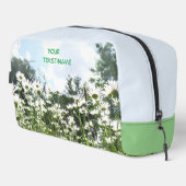 Daisy Flowers Cust. Tekst Toiletery tas (Rechterhoek)