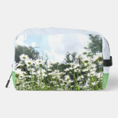 Daisy Flowers Cust. Tekst Toiletery tas (Achterkant)