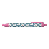  Daisy Flowers Custom Zwarte Inkt Pen (Bovenkant)