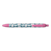  Daisy Flowers Custom Zwarte Inkt Pen (Achterkant)