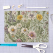  Daisy Flowers en Wildflower Tissuepapier (Craft)