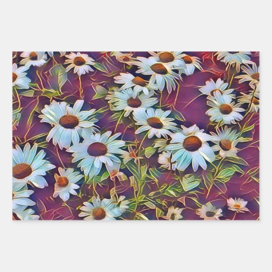 DAISY FLOWERS INPAKPAPIER VEL (Voorkant)