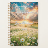 Daisy Flowers Meadow - Inspirational Phrases Planner (Voorkant)