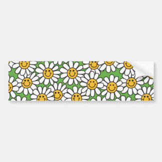 Daisy Flowers Pattern Bumpersticker