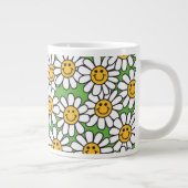 Daisy Flowers Pattern Extra Grote Mok (Rechts)
