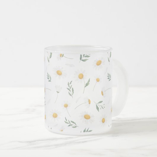 Daisy Flowers Pattern Mug (Devant droit)