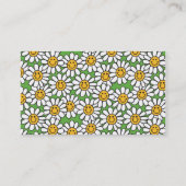 Daisy Flowers Pattern Visitekaartje (Achterkant)