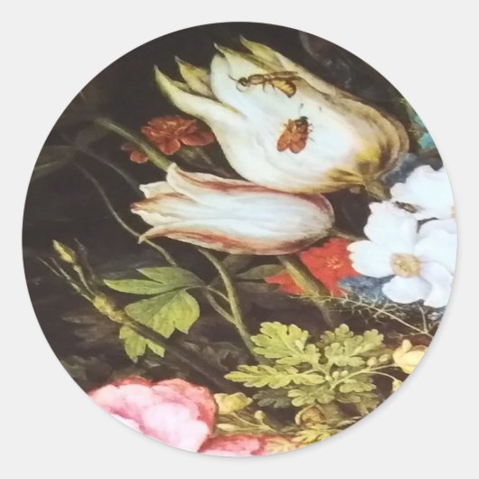 daisy flowers ronde sticker (Voorkant)