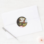 daisy flowers ronde sticker (Envelop)