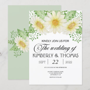 Daisy Flowers Waterverf Weddenschap
