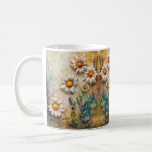 Daisy Flowers  Wildflower Floral Natuur Art Koffiemok