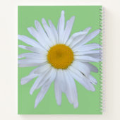 Daisy Foto Groen Wit Script Naam Notitieboek (Achterkant)