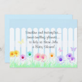 Daisy Garden Baby Shower Invitations (Devant / Derrière)