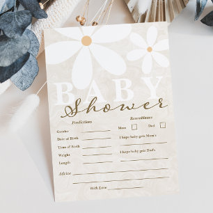 Daisy Garden Baby shower Neutrale voorspellingen K Kaart