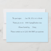 Daisy Garden Baby Shower-uitnodigingen Kaart (Achterkant)