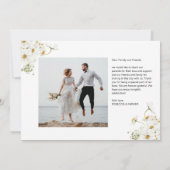 Daisy Garden Flowers Mariage photo Merci (Dos)