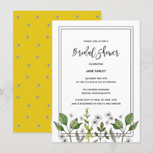 Daisy Garden Invitation de douche nuptiale