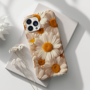 Daisy geperste bloem botanische bloemen Case-Mate iPhone 14 pro max hoesje