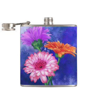 Daisy Gerbera Flask Heupfles