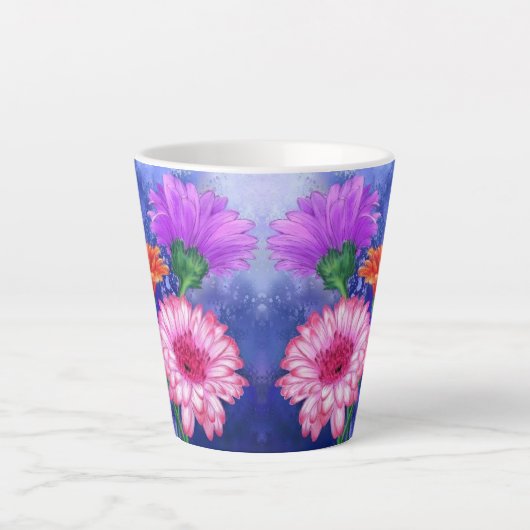 Daisy Gerbera Latte Mug (Devant)