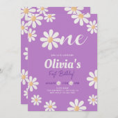 Daisy Girl verjaardag Kaart (Voorkant / Achterkant)