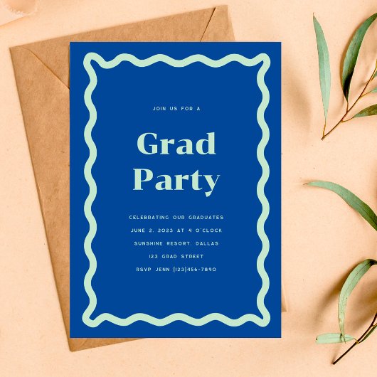 Daisy Graduation Party Invitation Kaart