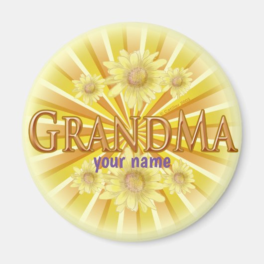 Daisy Grandma magneet (Voorkant)