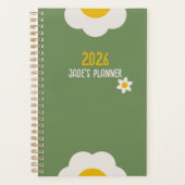 DAISY GREEN - 2026 Floral Planner (Devant)