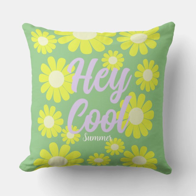 Daisy Green Kussen (Voorkant)
