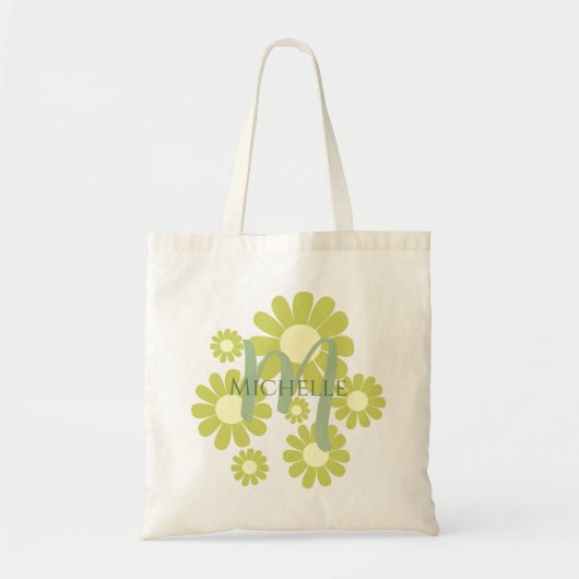 Daisy Green Monogram Tote Bag (Voorkant)