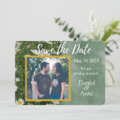 Daisy Green Save the Date Kaart (Staand voorkant)