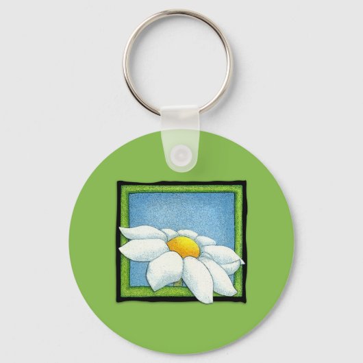 Daisy green Sleutelhanger (Voorkant)
