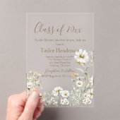 Daisy Greenery Graduation Invitation (In situ (ordinateur de poche))