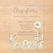 Daisy Greenery Graduation Invitation (Recto)