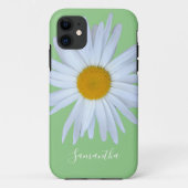Daisy Groen Wit Script Hoesje-Mate iPhone Case (Achterkant)