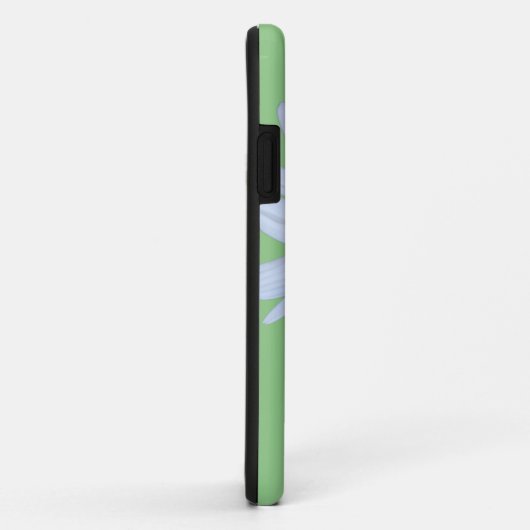Daisy Groen Wit Script Hoesje-Mate iPhone Case (Achterkant/rechts)