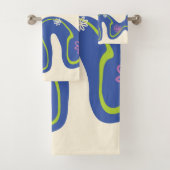 Daisy Groove Bleu, orange, violet, vert et crème (En situation)