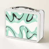 Daisy Groove in Mint Groen, Zwart en Wit (Achterkant)