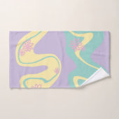 Daisy Groove Pastel Rose, Jaune, Violet & Vert (Serviette à main)