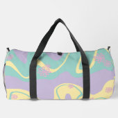 Daisy Groove Pastel Roze, Geel, Paarse & Groen Plunjezak (Achterkant)