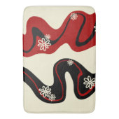 Daisy Groove - Red & Cream Badmat (Voorkant Verticaal)