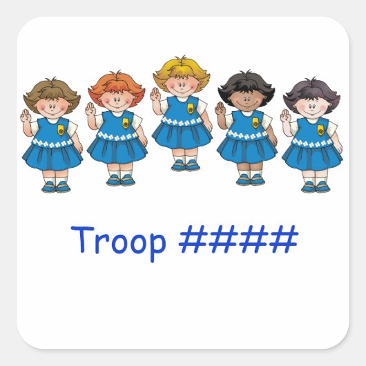 Daisy Group Vierkante Sticker (Voorkant)