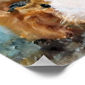 Daisy guinea oil schilderij poster (Hoek)