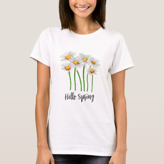 Daisy Hallo Spring T-shirt (Voorkant)
