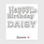 Daisy Happy Birthday Autocollants (Feuille)
