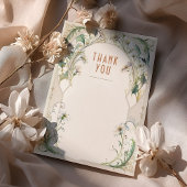 Daisy Hartelijk dank Art Nouveau Kaart