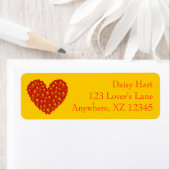 Daisy Heart Etiket (Insitu)