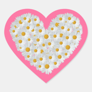 Daisy Heart Hart Sticker