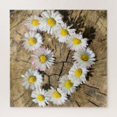 Daisy Heart Jigsaw Puzzle Love Cadeau (Vertical)